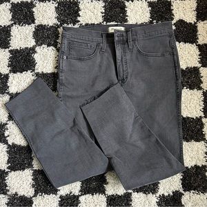 Madewell stovepipe raw hem petite jeans